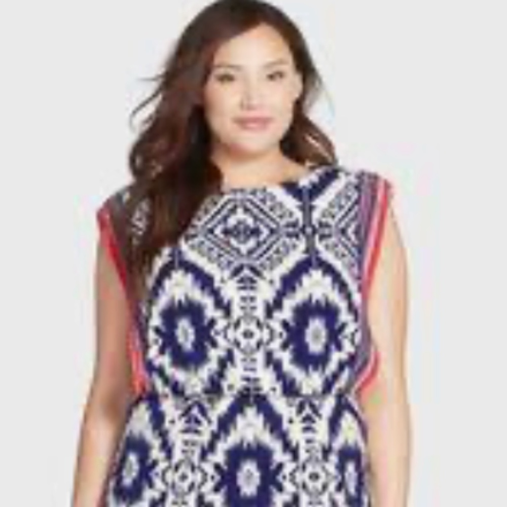 London Times Aztec Print Dress Size 10 - Stitch Fix